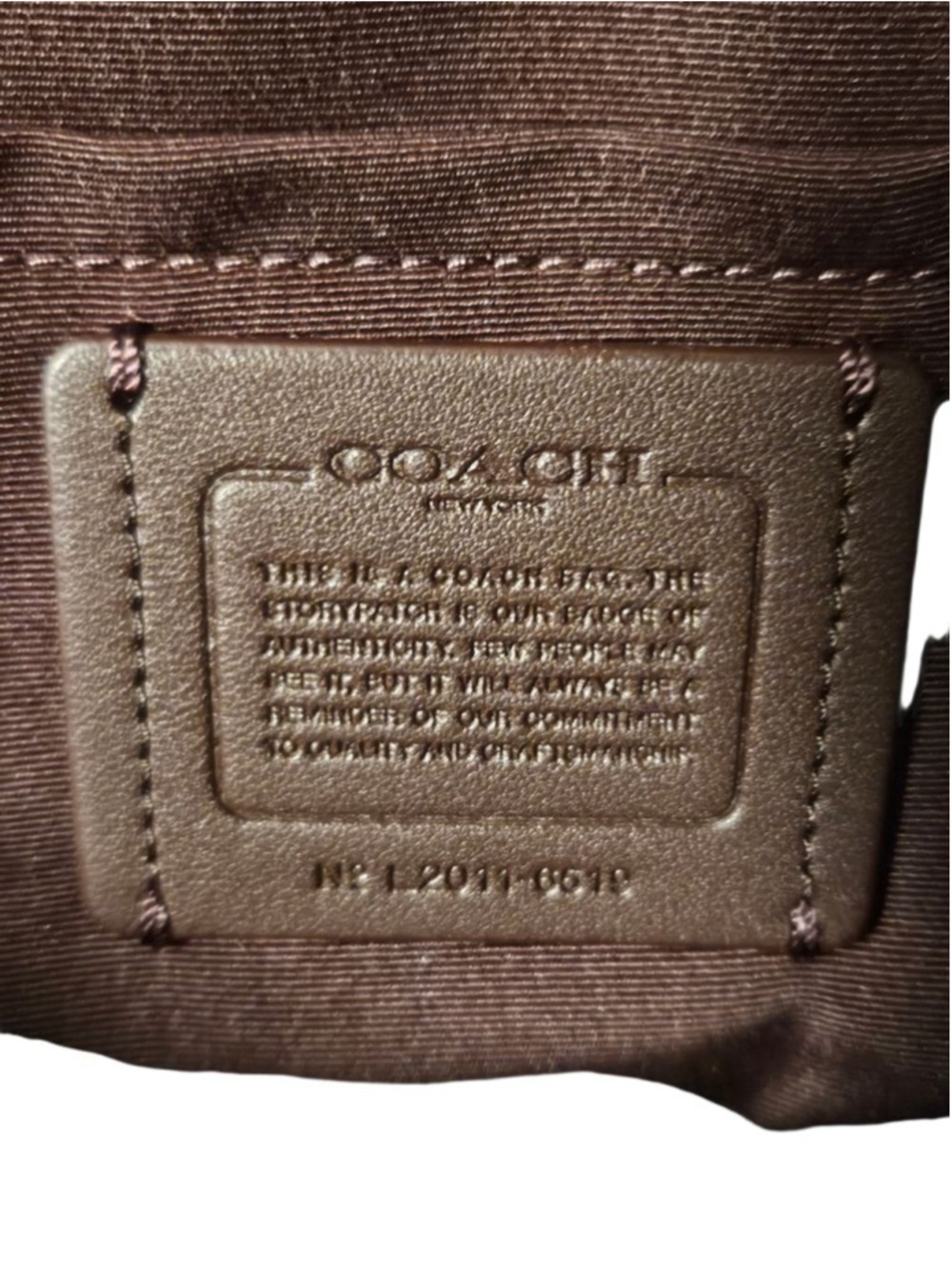 Coach Beige Brown Embellished Crossbody Bag One Size - Picture 5 of 13